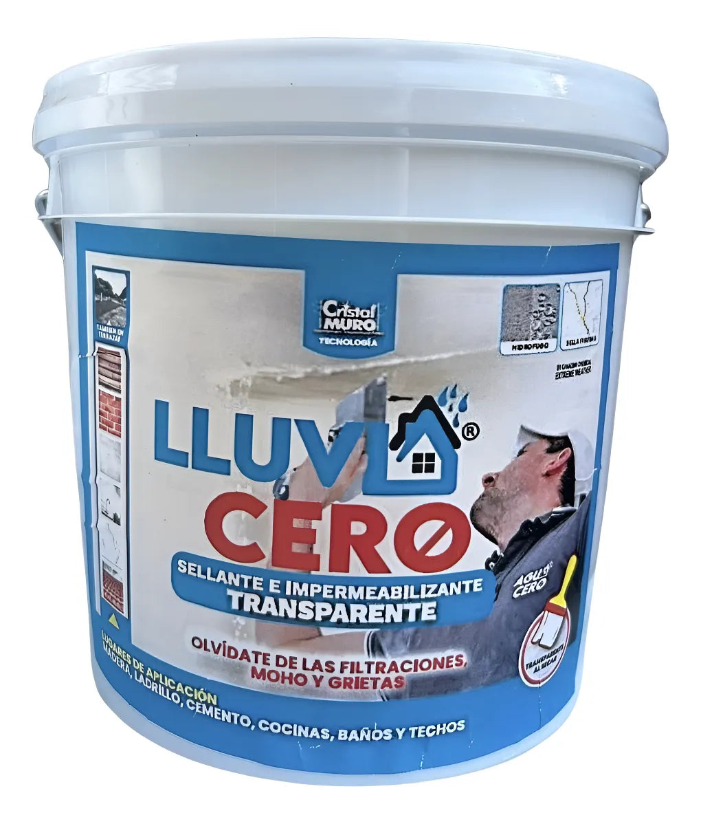 Lluvia Cero Galón Sellador Impermeabilizante Transparente Invisible 4 Litros