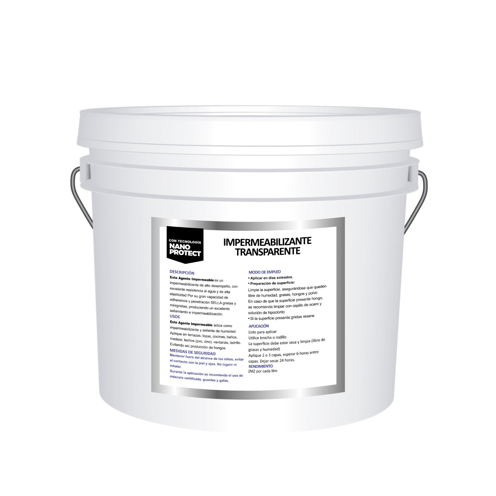 Invisible Waterproof Agent Sellador transparente 4 Kg